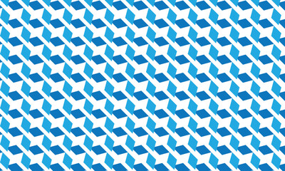 Poster - abstract repeatable seamless blue diagonal rhombus pattern.