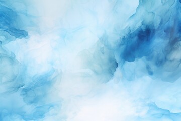 Poster - A close-up view of a blue and white cloud. Ideal for use in weather-related articles or as a background image