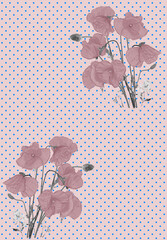 Wall Mural - pattern with flowers