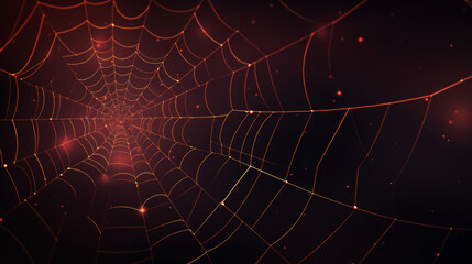 spider web blue and red background