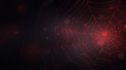 Wall Mural - spider web blue and red background