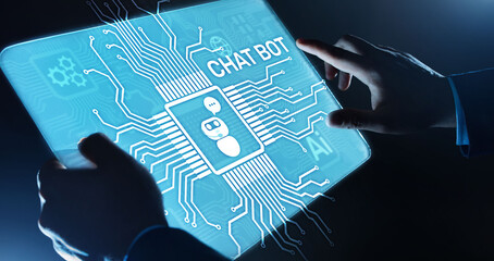 Poster - chatbot computer program designed for conversation with human users over the internet. support and c