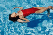 © SHOTPRIME STUDIO - Woman blue water bikini swim swimwear summer female beauty body sport person pool