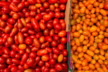 Hundreds Of Tomatoes For Sale At The Markets
