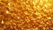 Abstract swaths of golden color create a shimmering background.