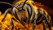 Super macro of Bee