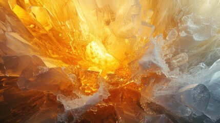 Leinwandbilder - Vibrant Abstract Orange Background.