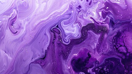 Leinwandbilder - Abstract swirls of lavender and violet create a mesmerizing background.