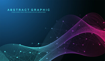 Leinwandbilder - Abstract tech network connection dots. Digital technology and big data analysis background. White background with plexus lines. Geometric background with abstract mesh