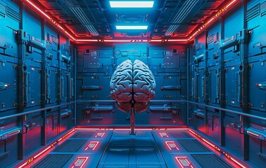 Poster - A simulated brain in a robotic room