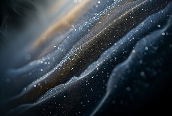 Poster - A still photo of a black water containing drops of water