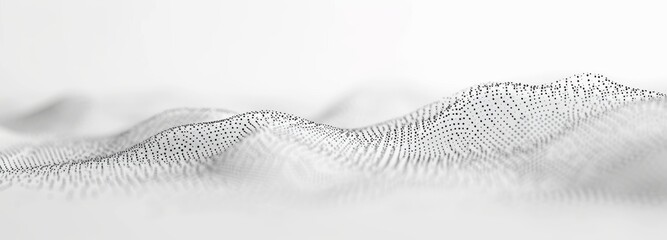 Poster - A white background with a 3D network on it