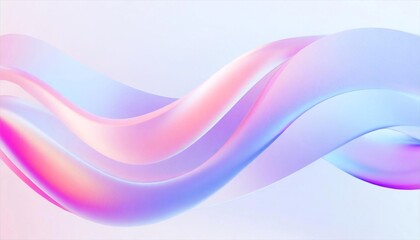 Wall Mural - trendy flowing shapes on gradient background