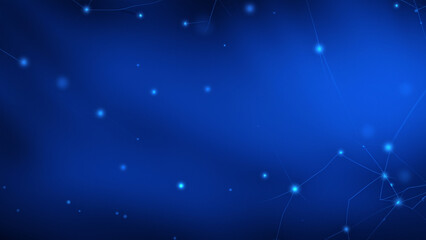 Wall Mural - Ethereal Blue Plexus Constellation Backdrop