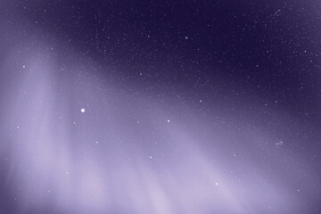 Sticker - northern lights, aurora borealis. monochrome cold blue space backdrop
