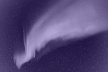 Wall Mural - Monochrome cold blue space backdrop. Northern lights, aurora borealis