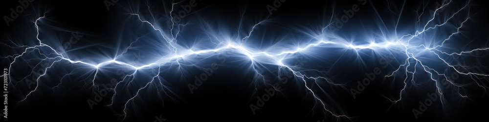 Color Lightning bolt at black background Stock Illustration | Adobe Stock