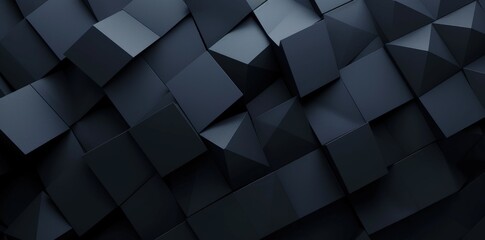 Geometric modern 3D block stonewall mosaic graphics abstract background. AI generated image