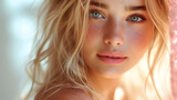 Fototapeta Most -  a young blonde supermodel