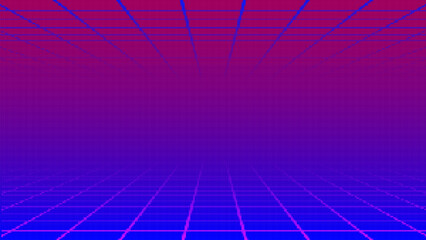 Poster - pixel art background.8 bit game.retro game. for game assets in vector illustrations.retro futurism s