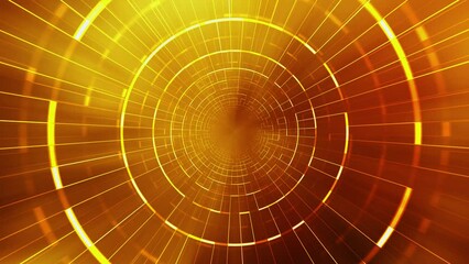 Poster - Animated flight inside an abstract digital tunnel. Big data visualization. Circular rotations of a fantastic circle of colorful particles, a beautiful colored spiral, an elegant background video 