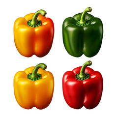 Wall Mural - set of peppers