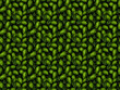 Dichte Hopfendolden Hopfenzapfen in dunkelgrün - Hintergrund als nahtlos endlos Kachel Textur