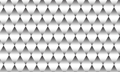 Poster - abstract repeatable seamless black white gradient stylish rhombus pattern.