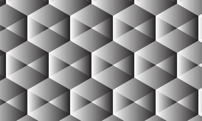 Aufkleber - abstract repeatable seamless black white gradient rhombus pattern.