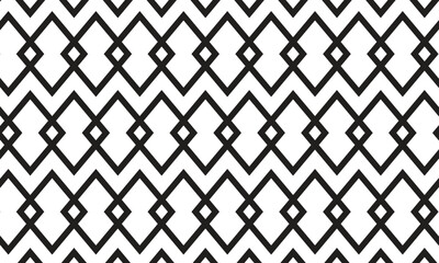 Aufkleber - abstract repeatable seamless black rhombus pattern.
