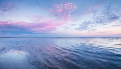Wall Mural - abstract blue water and pink sky background