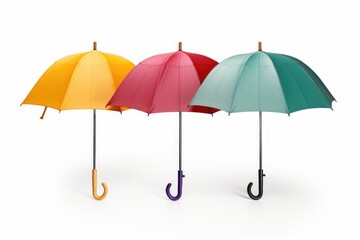 Aufkleber - Three umbrellas sitting next to each other. Suitable for various outdoor activities
