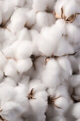Poster - A stack of white cotton on a table. Versatile image for various uses
