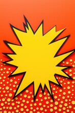 A Vibrant Red And Yellow Starburst Creates A Captivating Background. Perfect For Adding A Burst Of Energy To Any Design