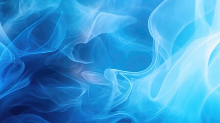 Sticker - Blue and white smoke captured in a close-up shot. Perfect for adding a mysterious and ethereal touch to your designs