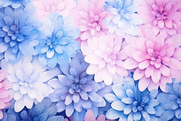 Poster - A close-up shot of a bunch of flowers. Perfect for adding a touch of beauty to any project or design