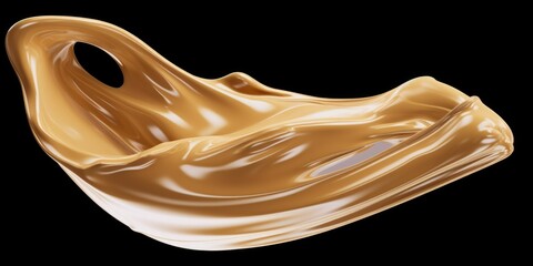Poster - A close-up view of a liquid substance on a black background. This image can be used in various contexts and designs
