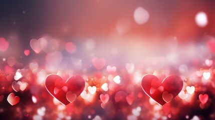 Poster - Hearts floating in the air, perfect for romantic occasions and celebrations