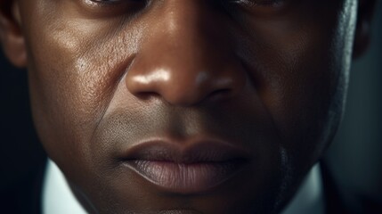 Poster - A close-up shot of a man wearing a suit and tie. Perfect for business and professional concepts