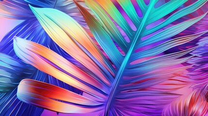 Poster - A close-up view of a bunch of vibrant and colorful leaves. Perfect for autumn-themed designs and nature-related projects