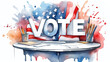 USA vote concept background