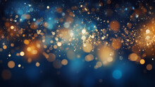 Featuring Stunning Soft Bokeh Lights And Shiny Elements. Abstract Festive And New Year Background