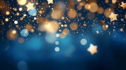 Featuring stunning soft bokeh lights and shiny elements. Abstract festive and new year background