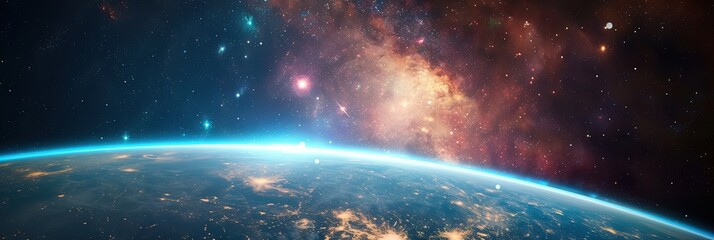 Wall Mural - outer space universe panoramic