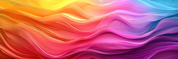 Wall Mural - polychromatic abstract rainbow design with a full spectrum of colors