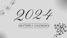 Butterfly Calendar 2024 Title
