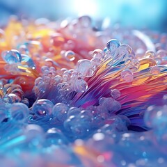 a colorful crystal close up