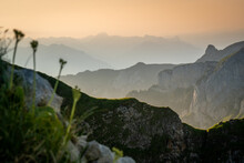 Serene Sunrise Over The Peaks Of Appenzell