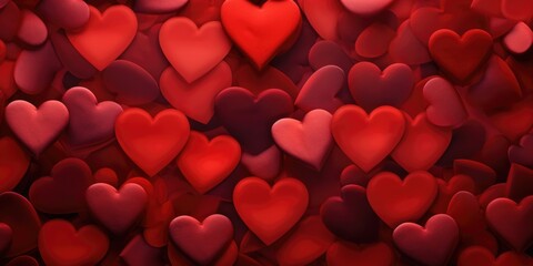 Aufkleber - A collection of red and pink hearts. Perfect for Valentine's Day or any love-themed projects