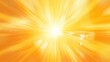 The sun shines brightly over a vibrant yellow background. Perfect for summer-themed designs or cheerful concepts